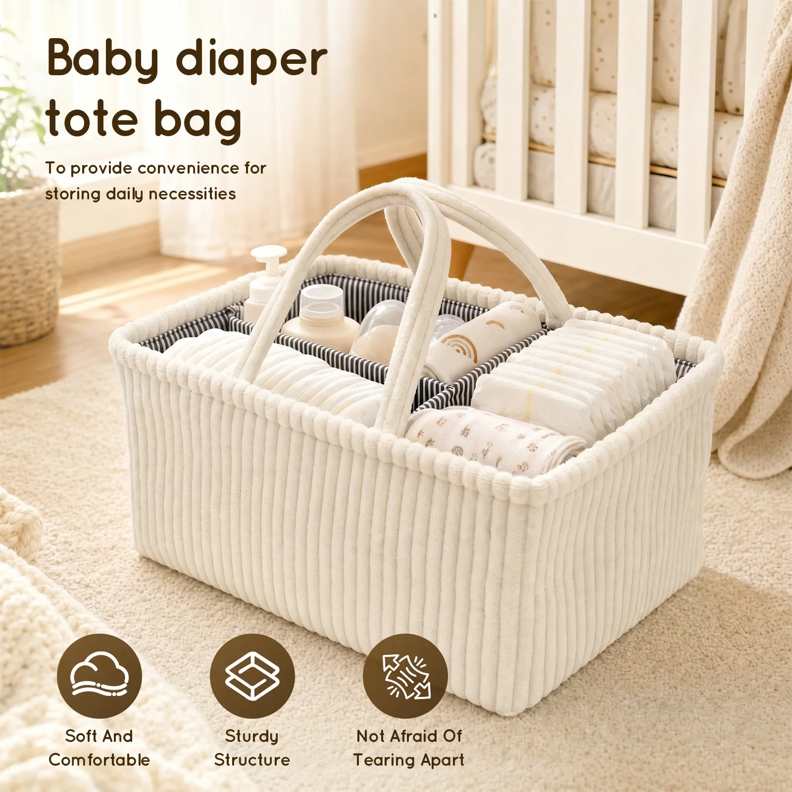 Baby Diaper Caddy Organizer Fo - Backpack Diaper Bag recension och pris