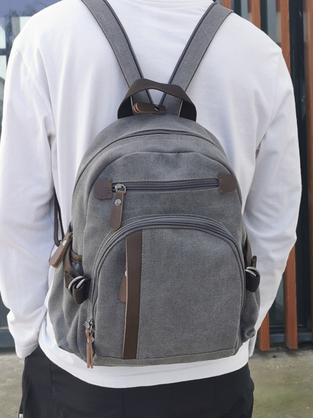 Small Canvas Backpack Leisure  - Canvas Backpack Casual recension och pris