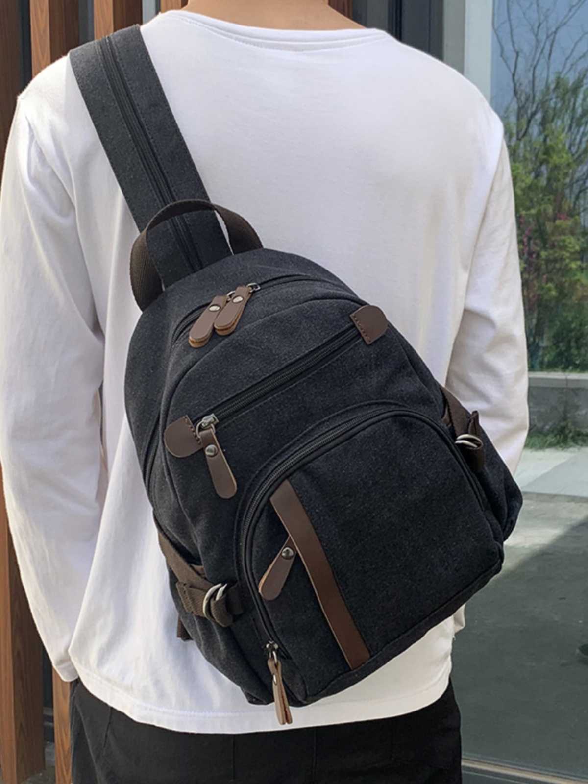 Small Canvas Backpack Leisure  - Canvas Backpack Casual recension och pris